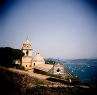 Italy Church and Sea